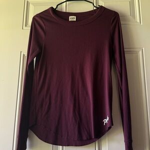 💥3/$12 VS Pink ribbed purple long sleeve